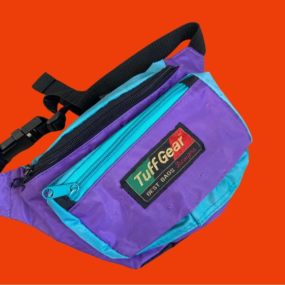 tuffgear Bags Vintage 9s Tuffgear Color Block Blue Purple And Black